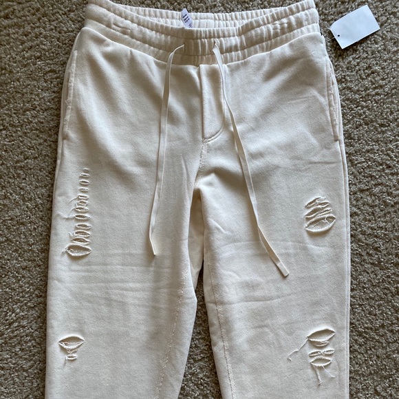 ALO Yoga Distressed Lounge Pants Sweatpants Sz M - Picture 3 of 10